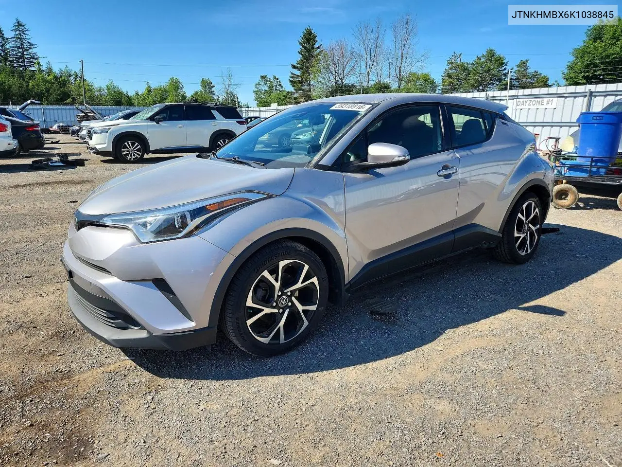 2019 Toyota C-Hr Le VIN: JTNKHMBX6K1038845 Lot: 59318916