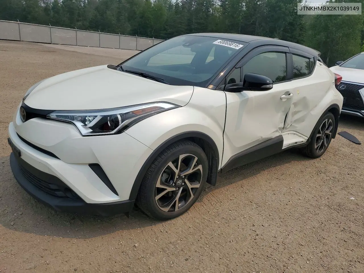2019 Toyota C-Hr Le VIN: JTNKHMBX2K1039149 Lot: 60069816