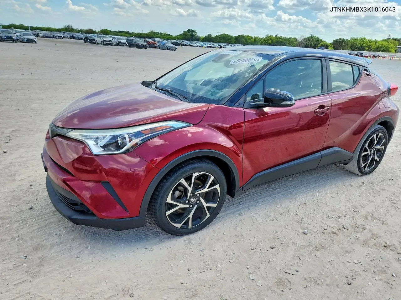 2019 Toyota C-Hr Xle VIN: JTNKHMBX3K1016043 Lot: 60080676