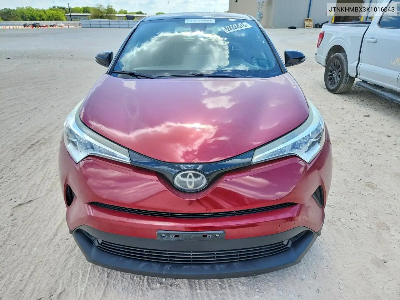 2019 Toyota C-Hr Xle VIN: JTNKHMBX3K1016043 Lot: 60080676