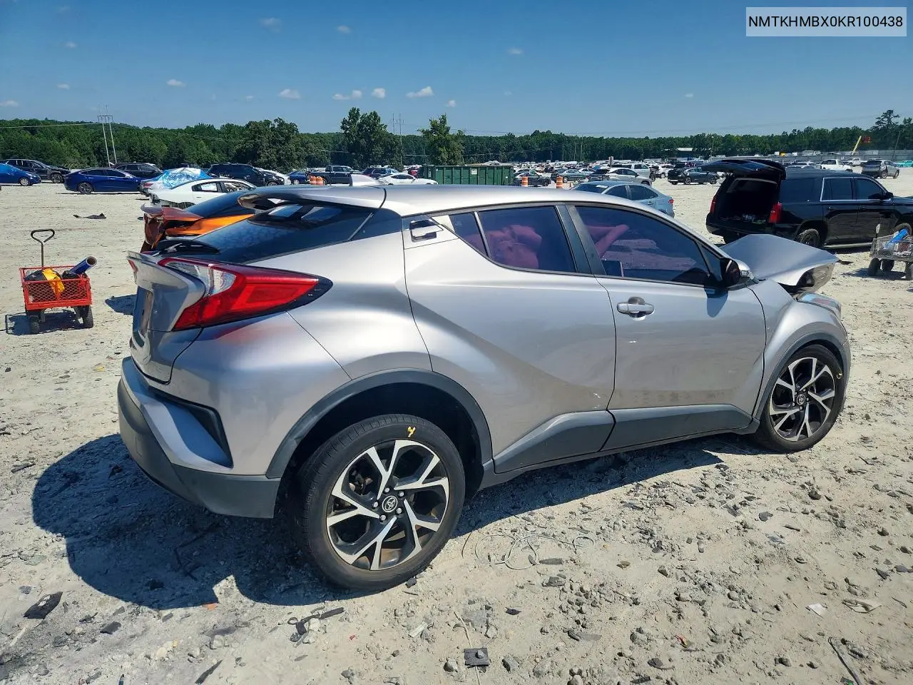 2019 Toyota C-Hr Xle VIN: NMTKHMBX0KR100438 Lot: 60259346