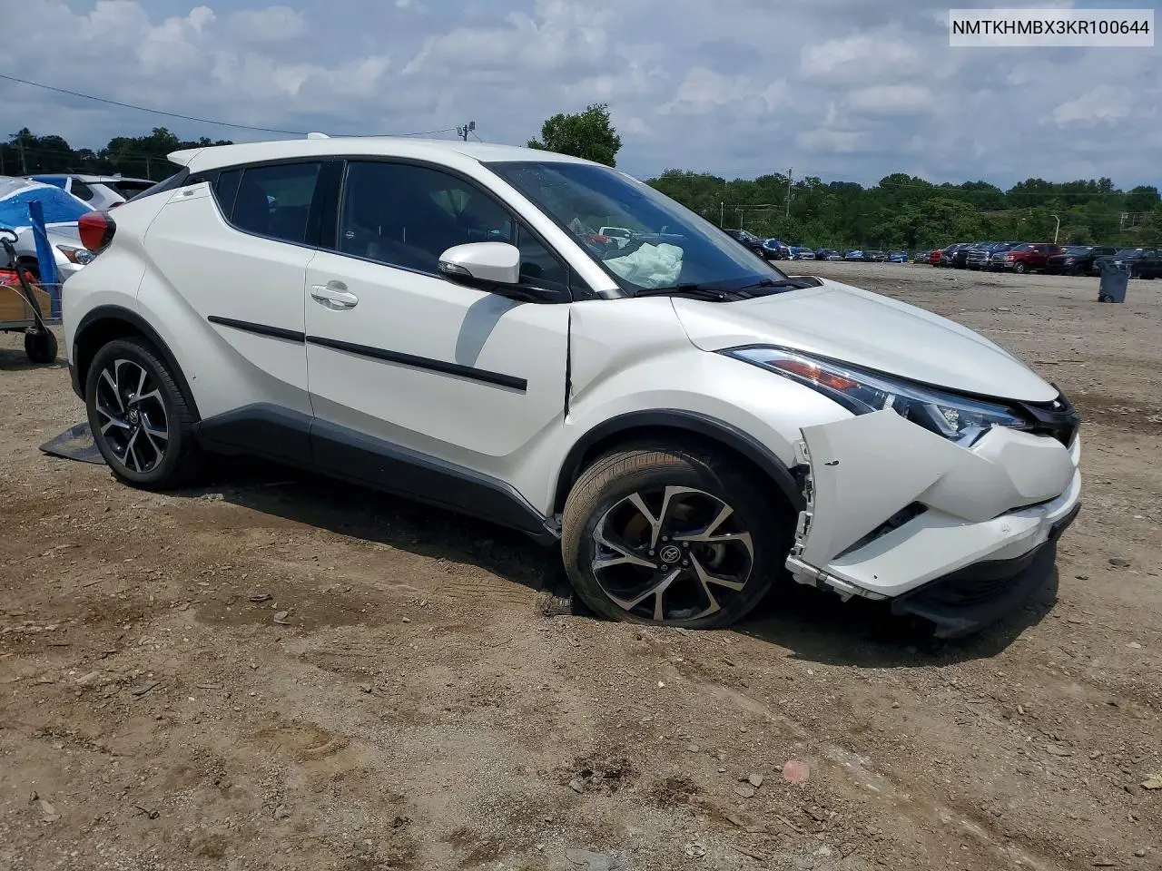 2019 Toyota C-Hr Limited VIN: NMTKHMBX3KR100644 Lot: 60448536