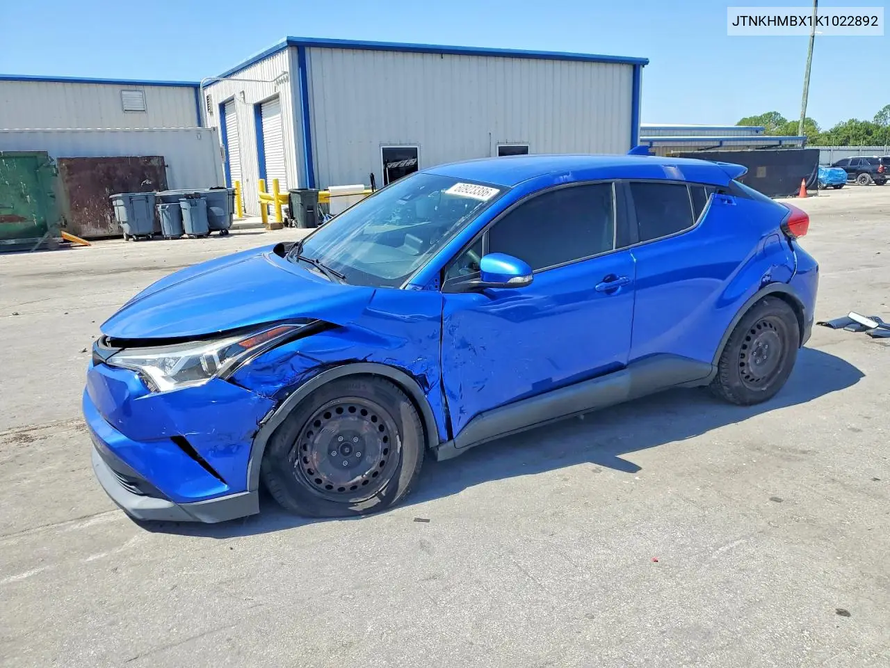 2019 Toyota C-Hr Le VIN: JTNKHMBX1K1022892 Lot: 60923386