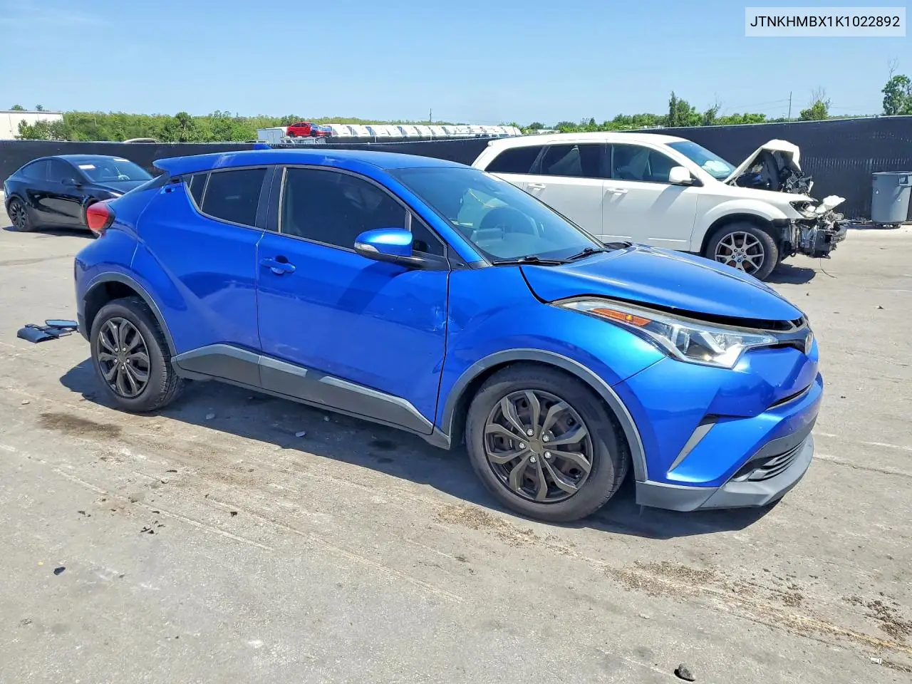 2019 Toyota C-Hr Le VIN: JTNKHMBX1K1022892 Lot: 60923386