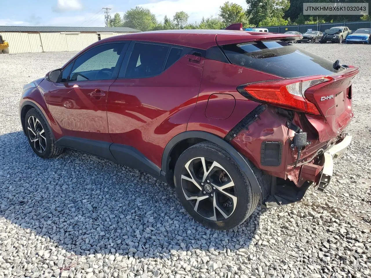 2019 Toyota C-Hr Xle VIN: JTNKHMBX6K1032043 Lot: 62030856
