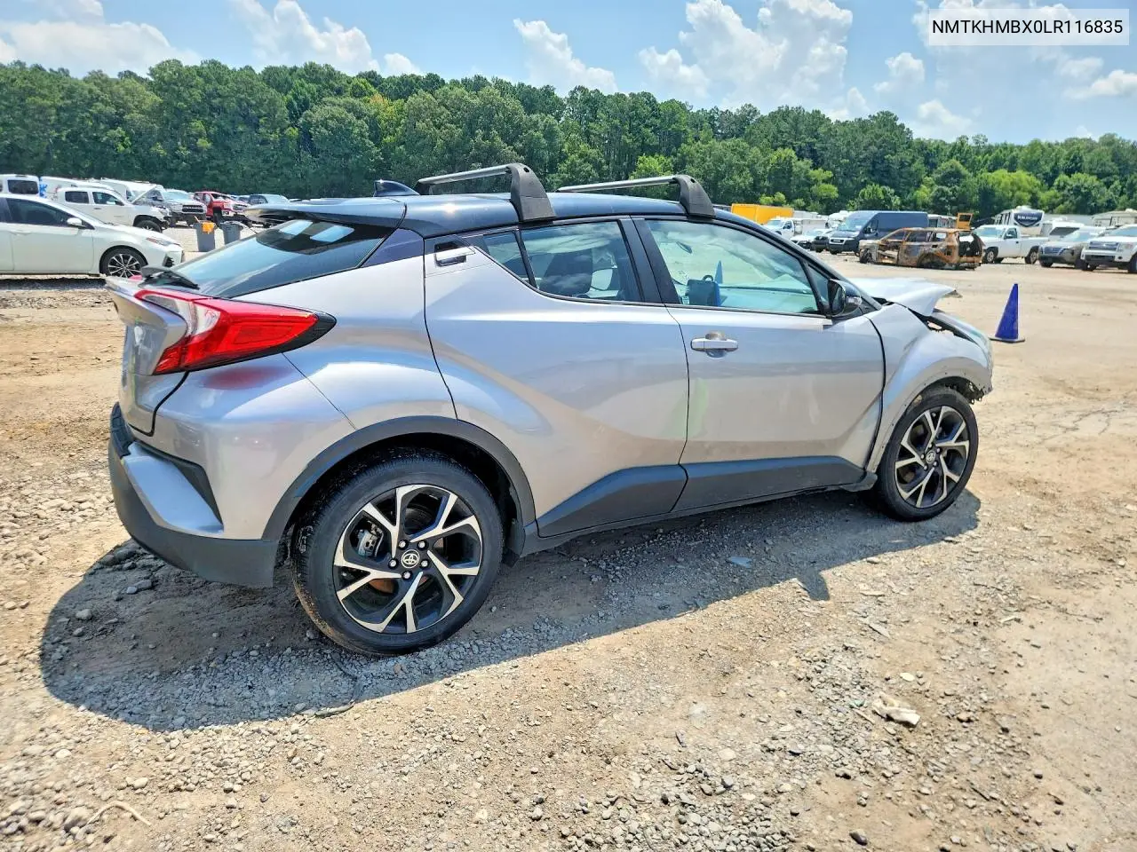 2020 Toyota C-Hr Xle VIN: NMTKHMBX0LR116835 Lot: 59323896