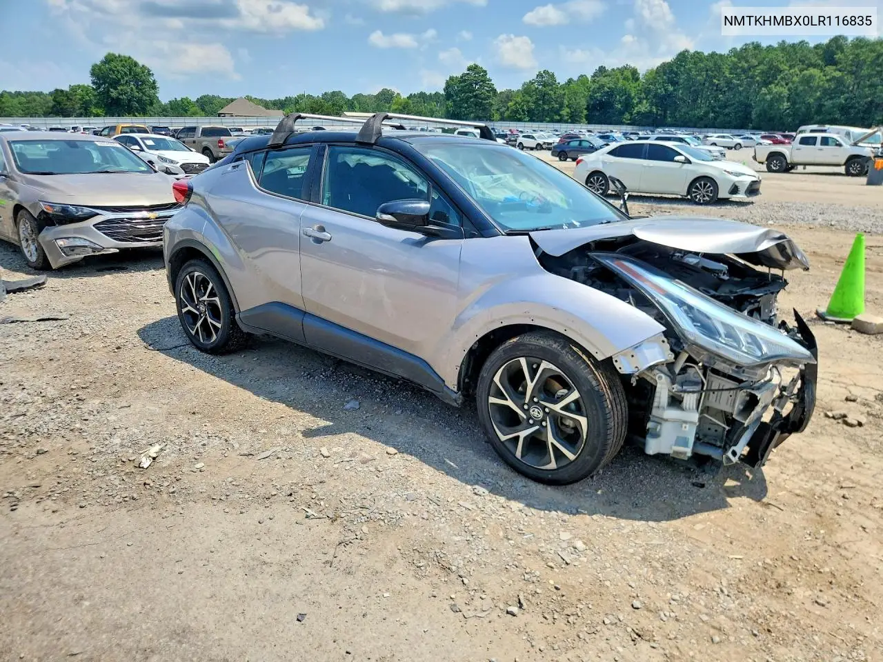 2020 Toyota C-Hr Xle VIN: NMTKHMBX0LR116835 Lot: 59323896