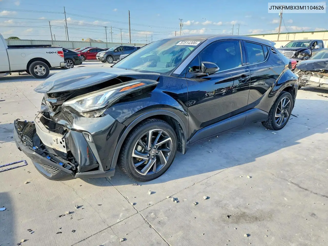 2021 Toyota C-Hr Limited VIN: JTNKHMBX3M1104626 Lot: 57514306