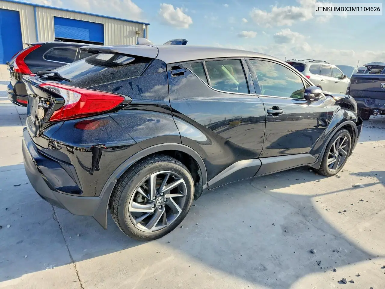 2021 Toyota C-Hr Limited VIN: JTNKHMBX3M1104626 Lot: 57514306