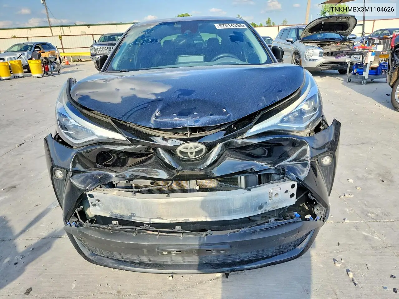 2021 Toyota C-Hr Limited VIN: JTNKHMBX3M1104626 Lot: 57514306