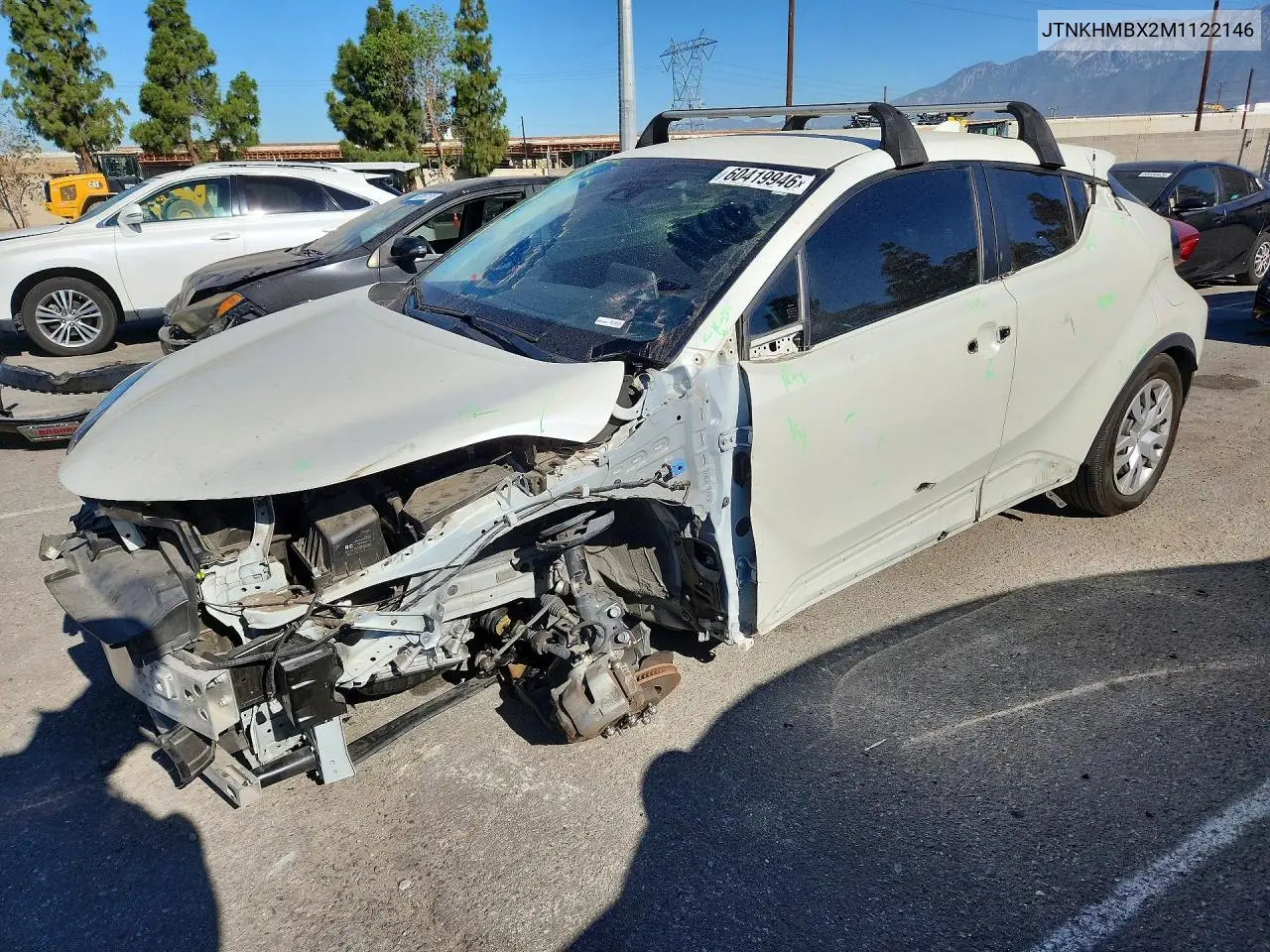 2021 Toyota C-Hr Le VIN: JTNKHMBX2M1122146 Lot: 60419946