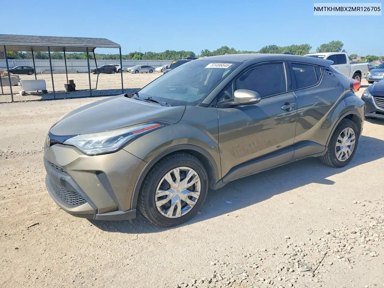 2021 Toyota C-Hr Le VIN: NMTKHMBX2MR126705 Lot: 61496646
