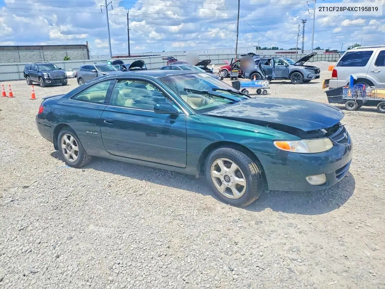 1999 Toyota Camry Solara Sle V6 VIN: 2T1CF28P4XC195819 Lot: 57392166