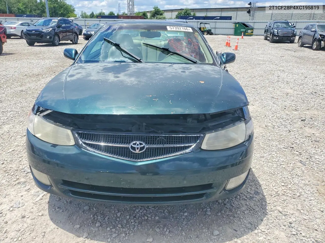 1999 Toyota Camry Solara Sle V6 VIN: 2T1CF28P4XC195819 Lot: 57392166