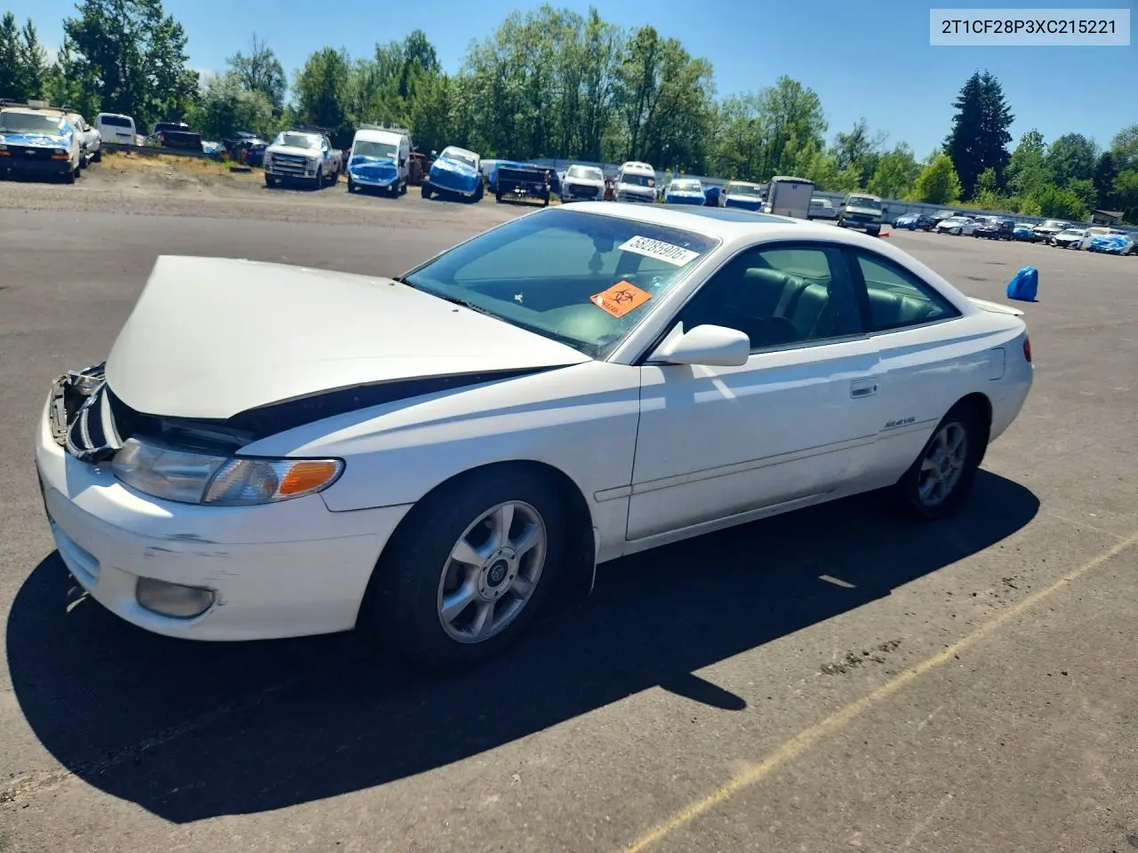 1999 Toyota Camry Solara Sle V6 VIN: 2T1CF28P3XC215221 Lot: 58285906