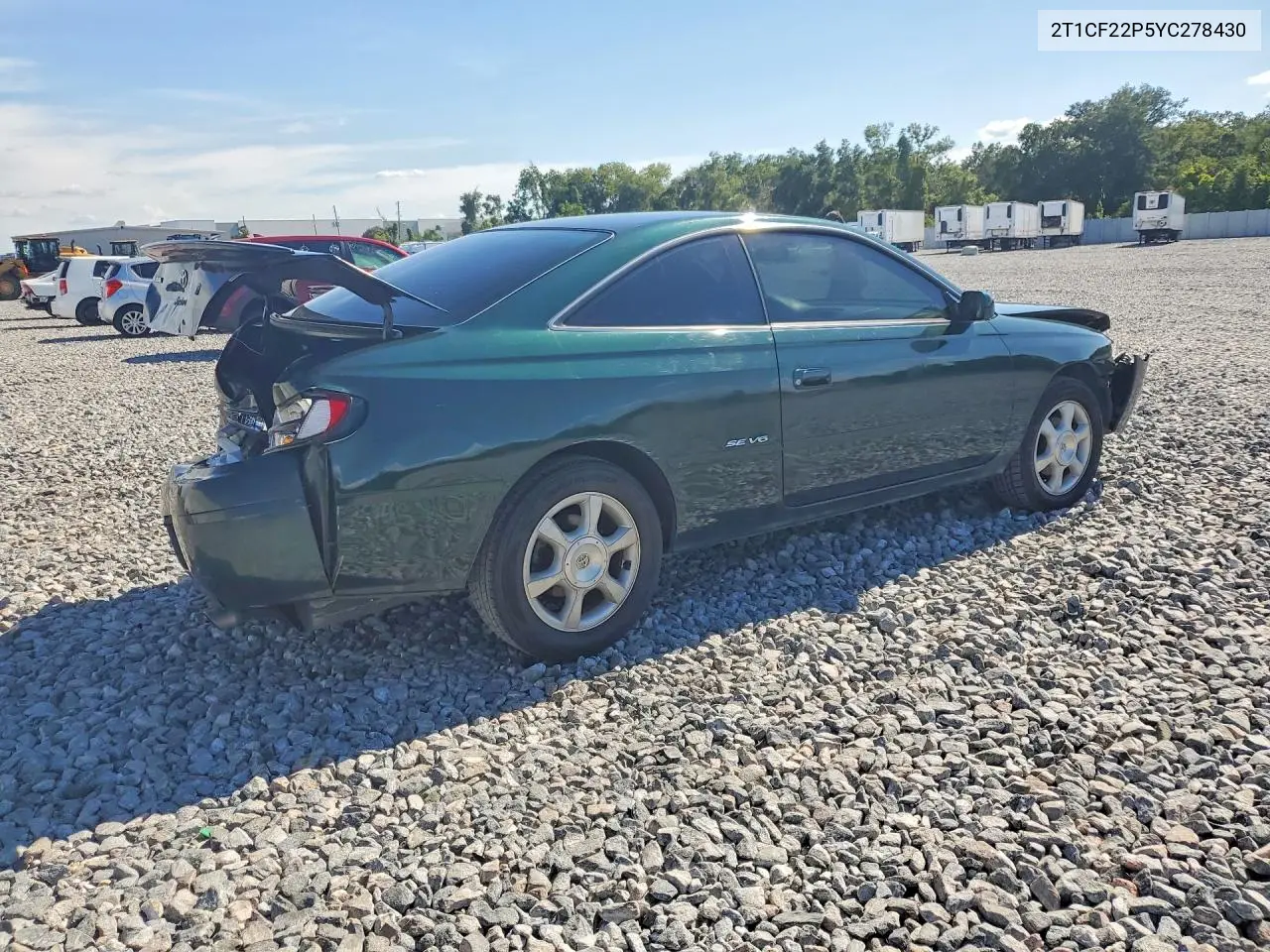 2000 Toyota Camry Solara Se V6 VIN: 2T1CF22P5YC278430 Lot: 59347666