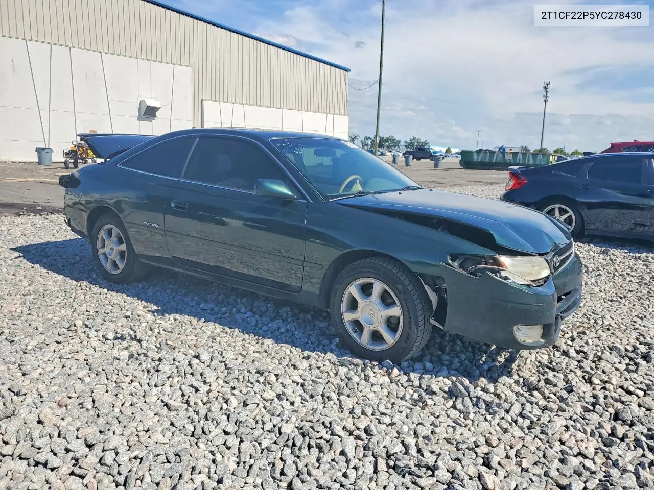 2000 Toyota Camry Solara Se V6 VIN: 2T1CF22P5YC278430 Lot: 59347666