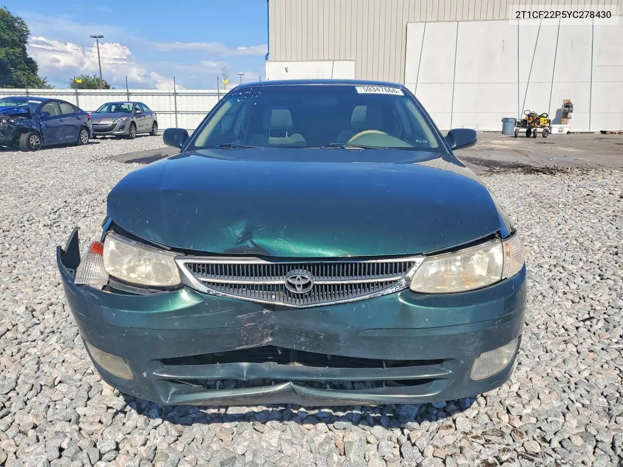 2000 Toyota Camry Solara Se V6 VIN: 2T1CF22P5YC278430 Lot: 59347666
