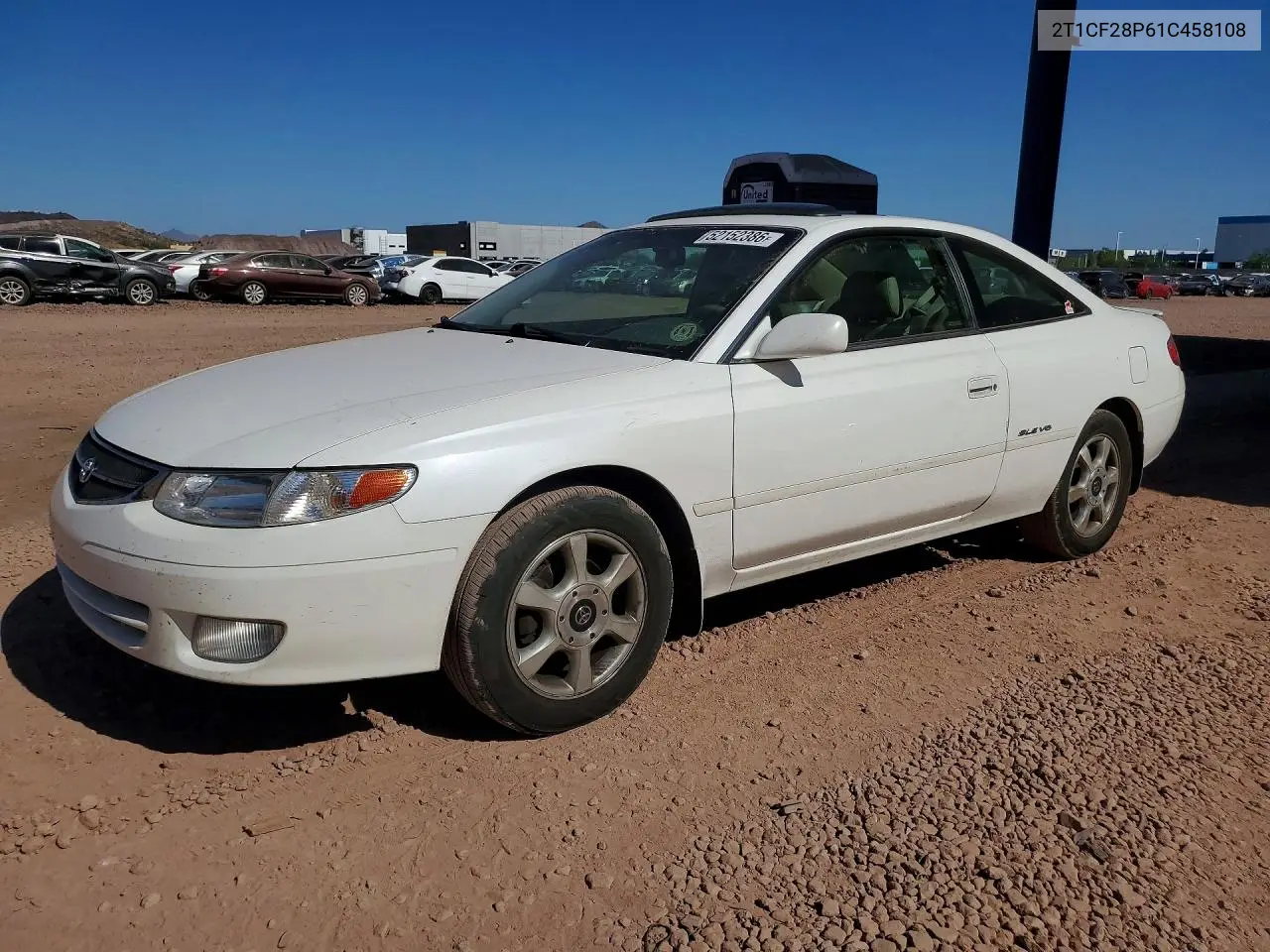 2001 Toyota Camry Solara Sle V6 VIN: 2T1CF28P61C458108 Lot: 52152386