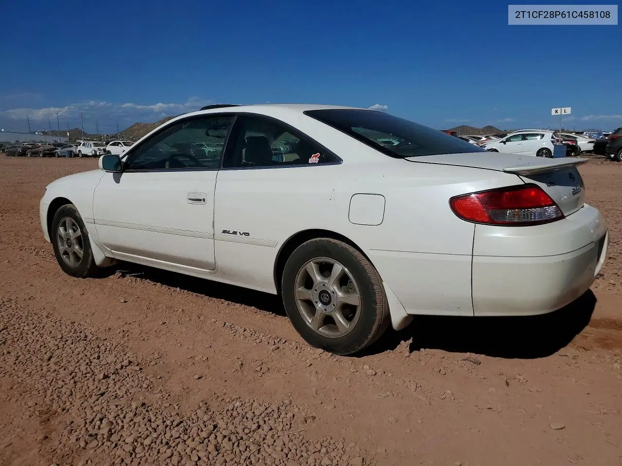 2001 Toyota Camry Solara Sle V6 VIN: 2T1CF28P61C458108 Lot: 52152386