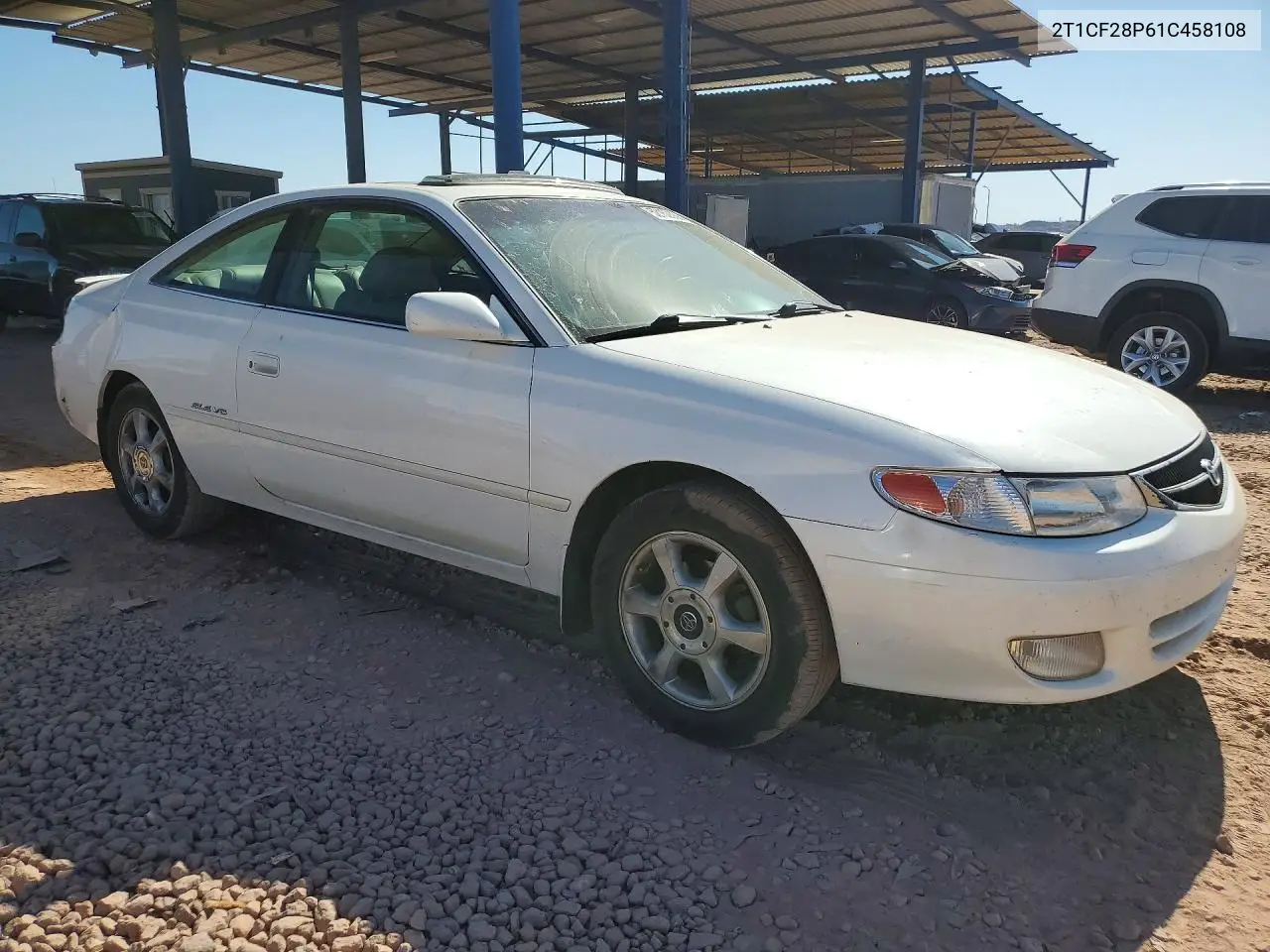 2001 Toyota Camry Solara Sle V6 VIN: 2T1CF28P61C458108 Lot: 52152386