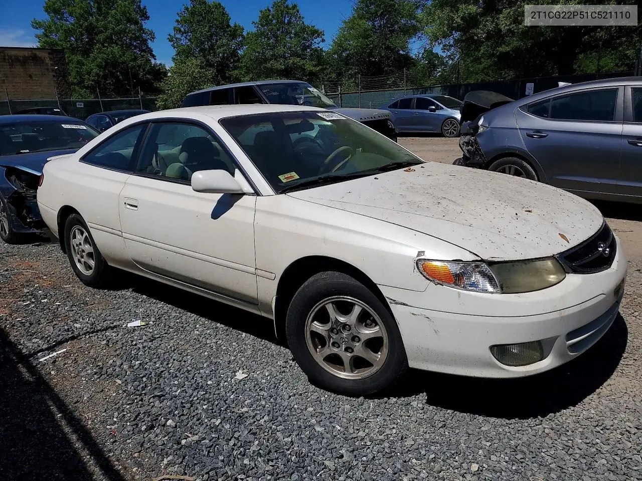 2001 Toyota Camry Solara Se VIN: 2T1CG22P51C521110 Lot: 56649226