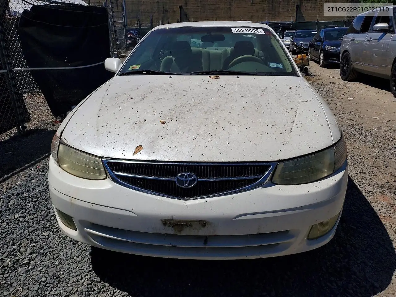 2001 Toyota Camry Solara Se VIN: 2T1CG22P51C521110 Lot: 56649226