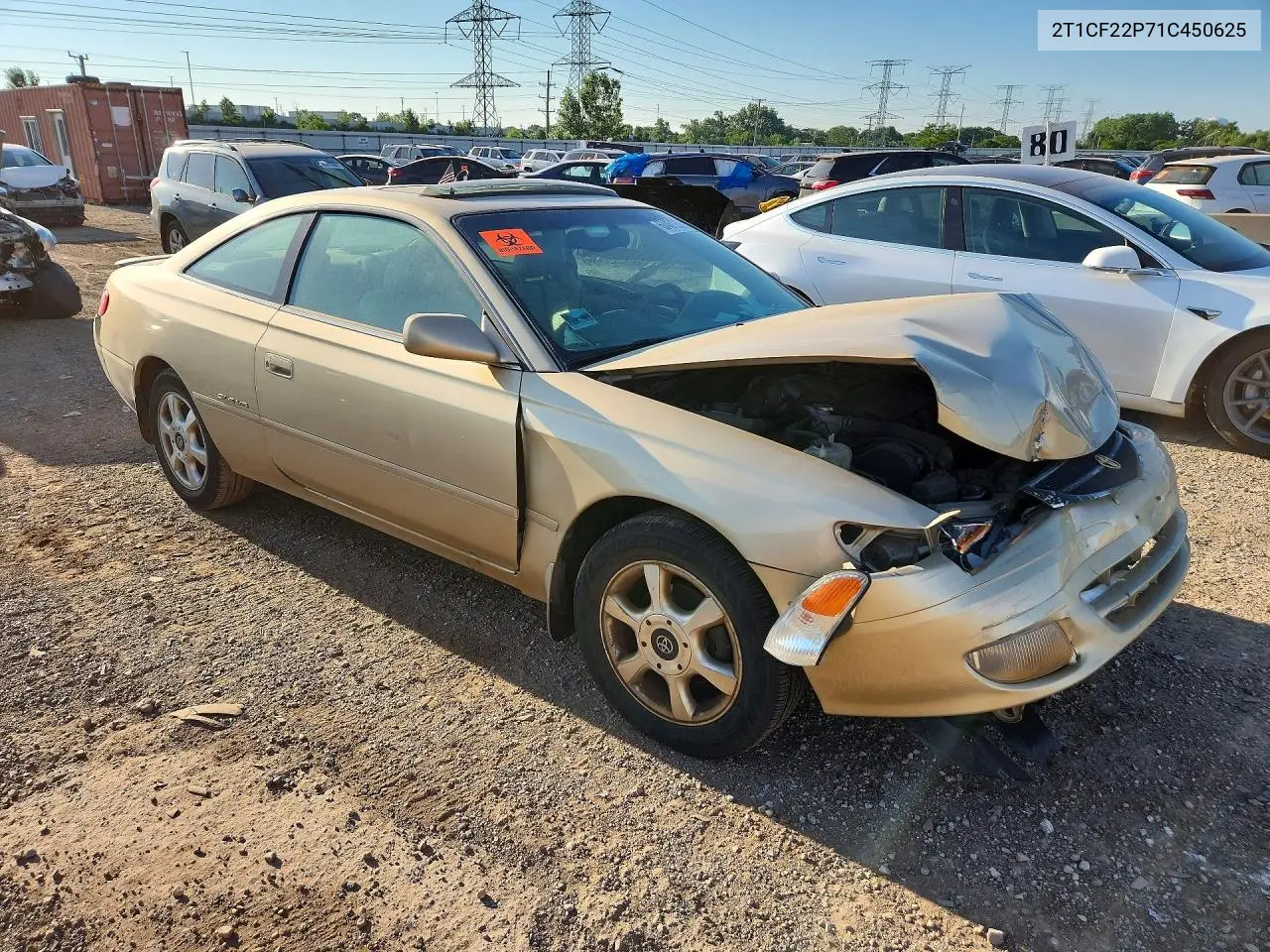 2001 Toyota Camry Solara Sle V6 VIN: 2T1CF22P71C450625 Lot: 60461296