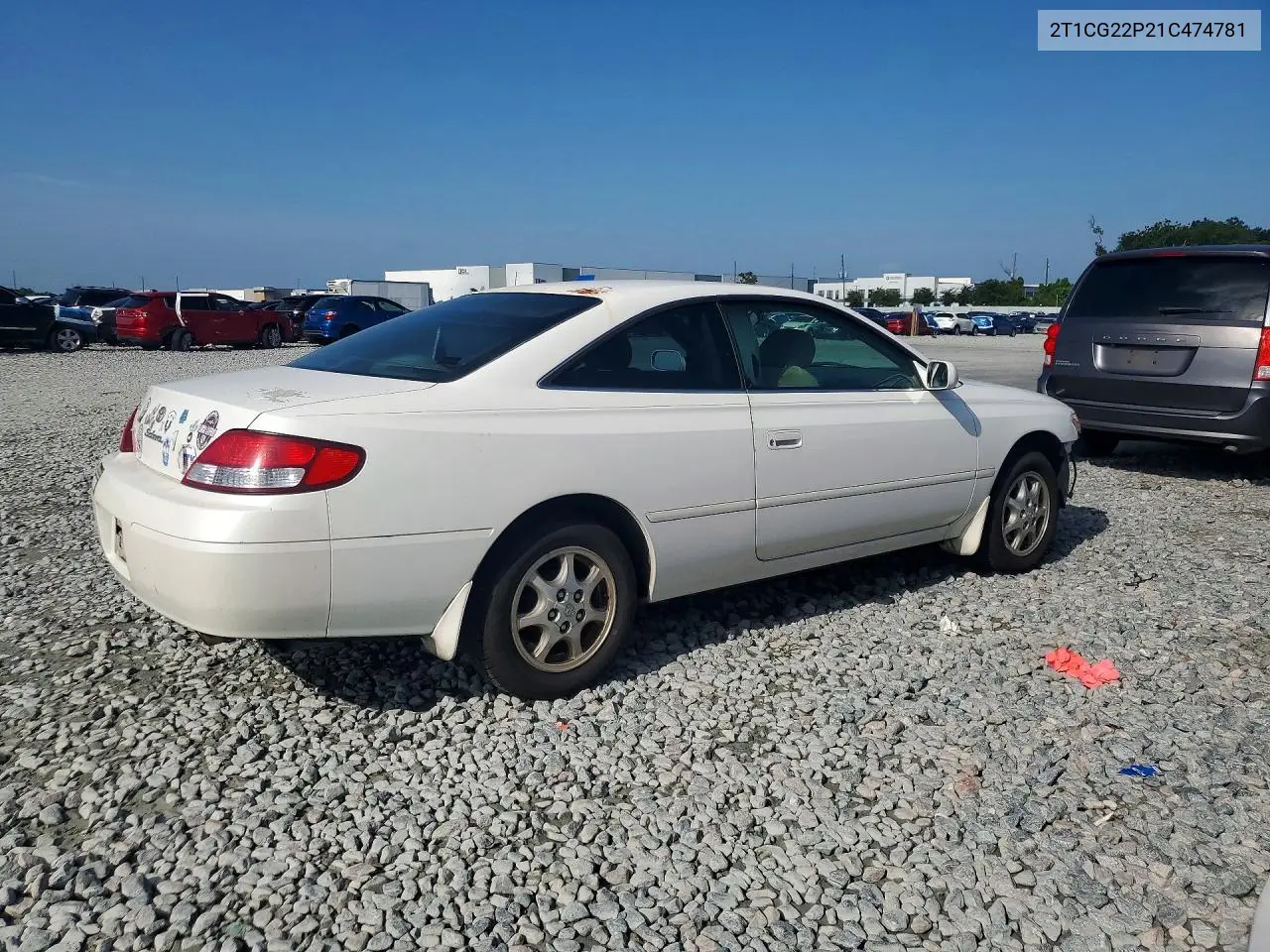 2001 Toyota Camry Solara Se VIN: 2T1CG22P21C474781 Lot: 62055886