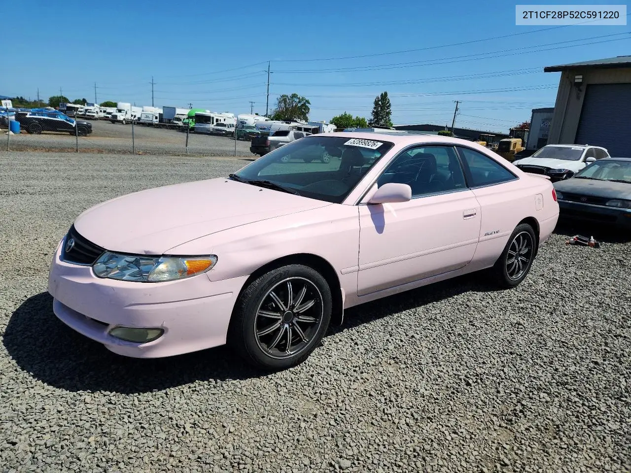 2002 Toyota Camry Solara Sle V6 VIN: 2T1CF28P52C591220 Lot: 52899826