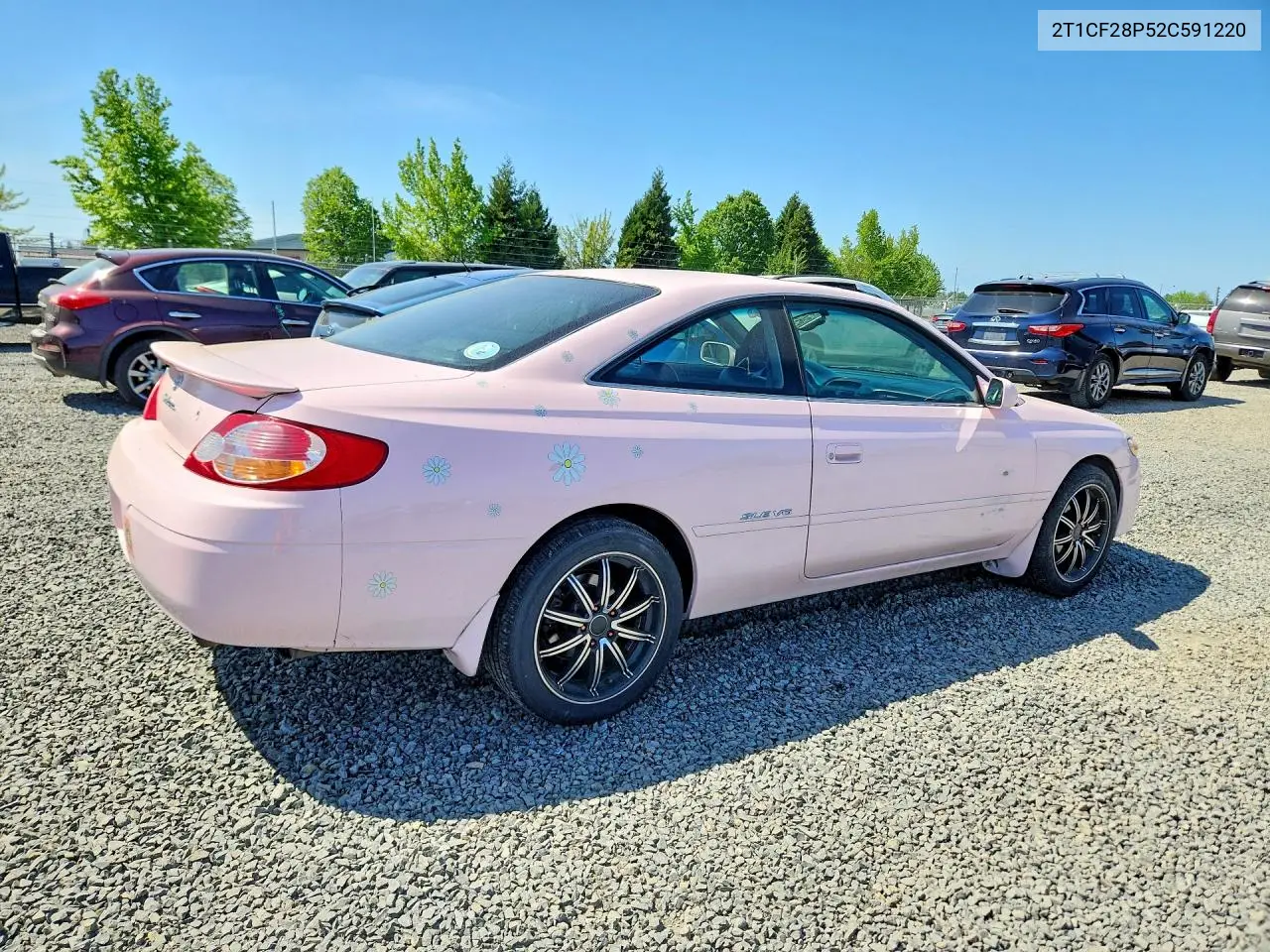 2002 Toyota Camry Solara Sle V6 VIN: 2T1CF28P52C591220 Lot: 52899826