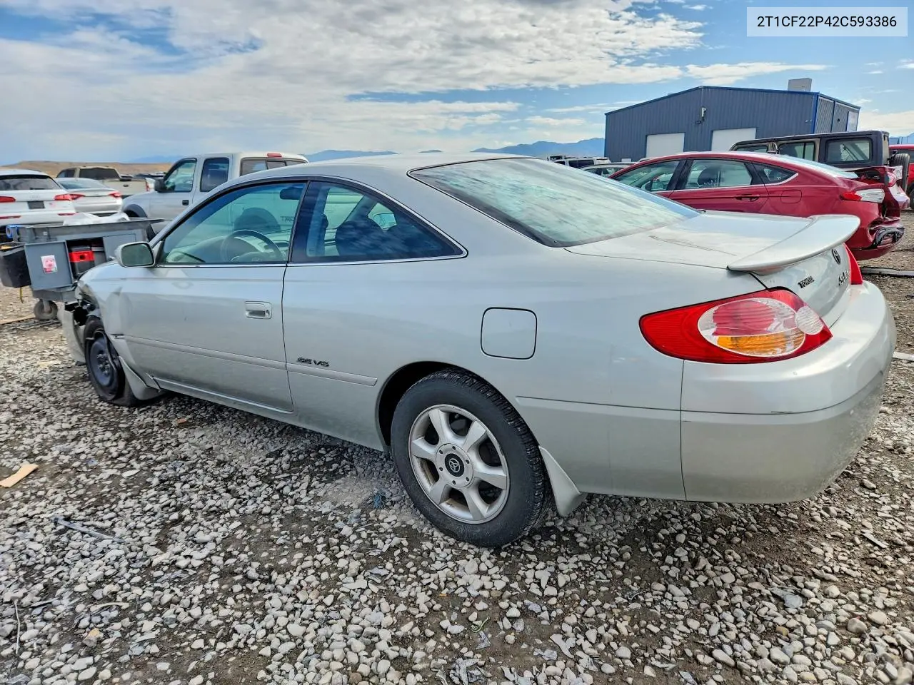 2002 Toyota Camry Solara Se V6 VIN: 2T1CF22P42C593386 Lot: 54841976