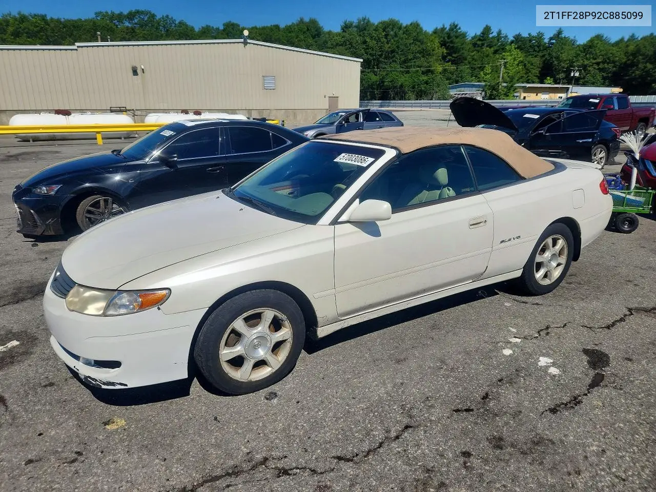 2002 Toyota Camry Solara Se V6 VIN: 2T1FF28P92C885099 Lot: 57003086