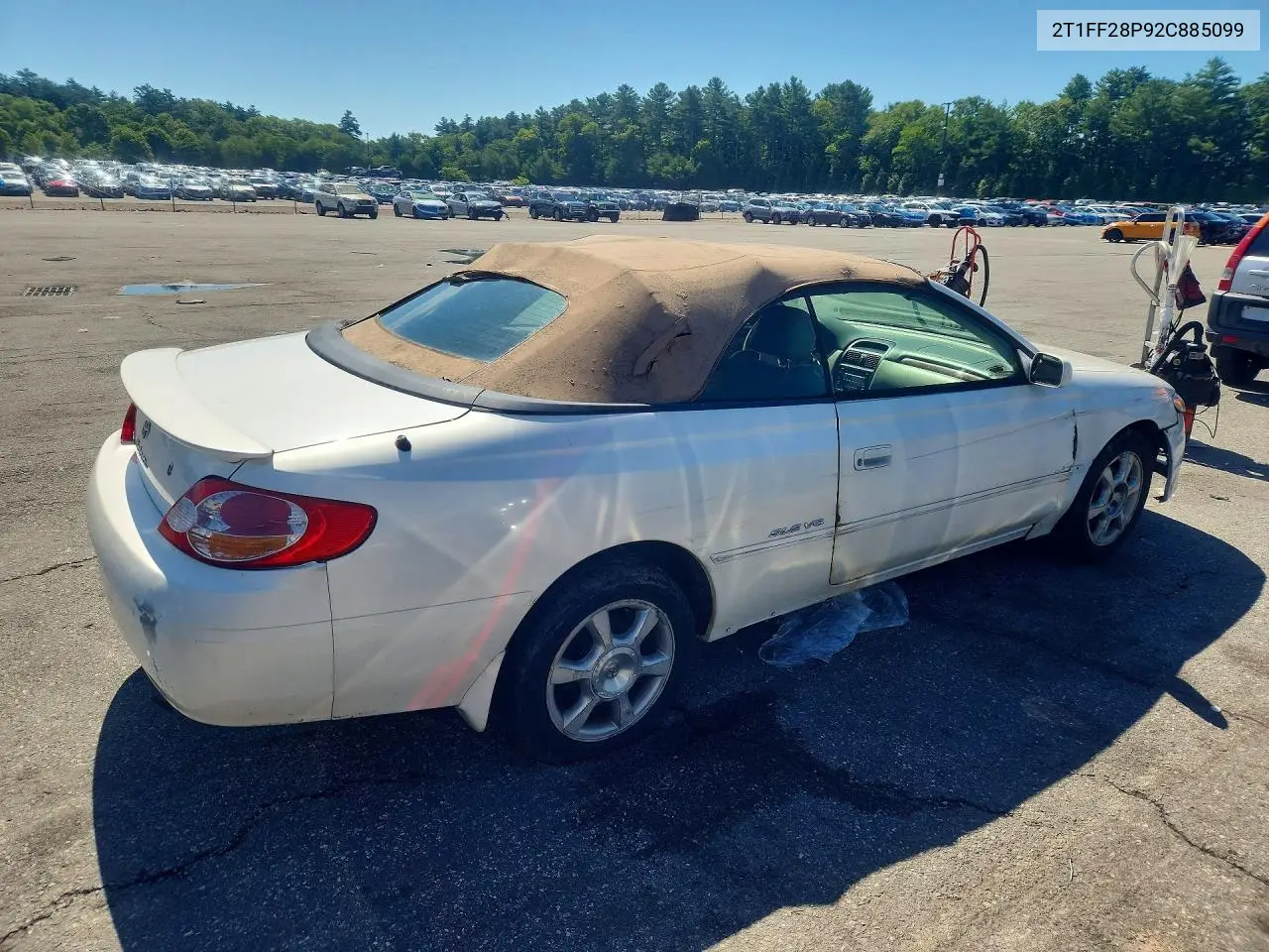 2002 Toyota Camry Solara Se V6 VIN: 2T1FF28P92C885099 Lot: 57003086
