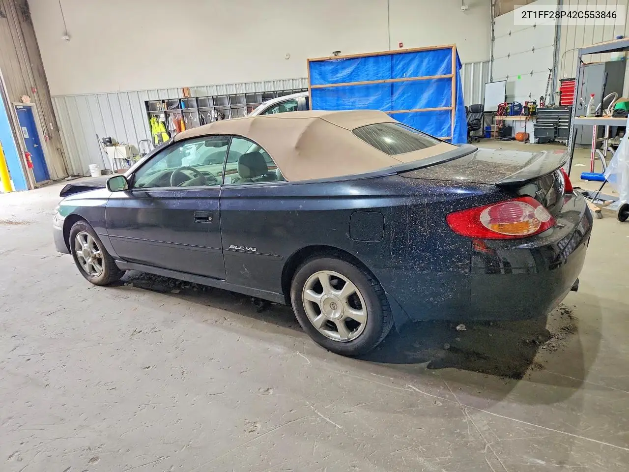 2002 Toyota Camry Solara Sle V6 VIN: 2T1FF28P42C553846 Lot: 59236036