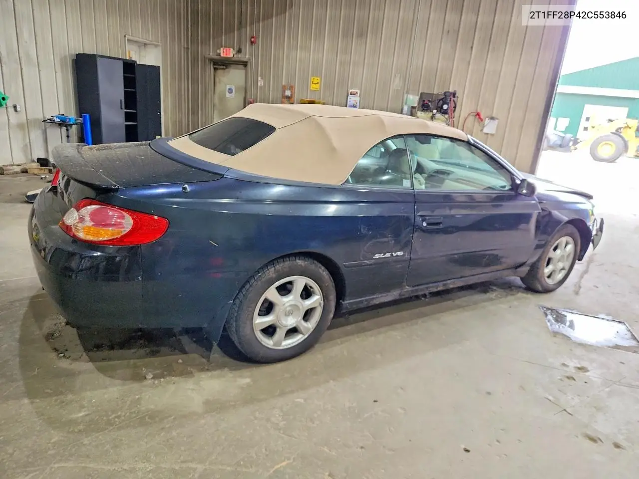 2002 Toyota Camry Solara Sle V6 VIN: 2T1FF28P42C553846 Lot: 59236036