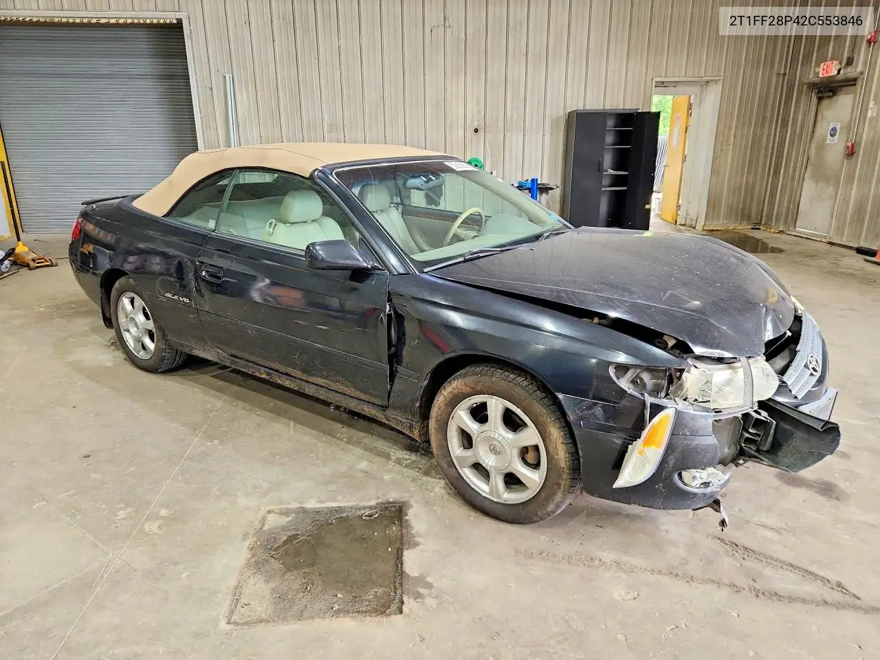 2002 Toyota Camry Solara Sle V6 VIN: 2T1FF28P42C553846 Lot: 59236036
