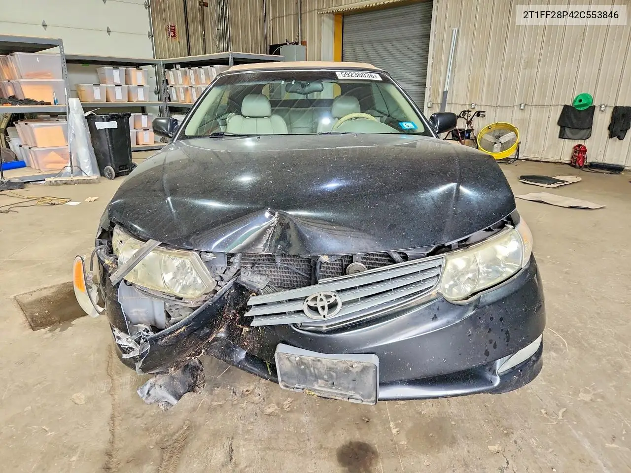 2002 Toyota Camry Solara Sle V6 VIN: 2T1FF28P42C553846 Lot: 59236036