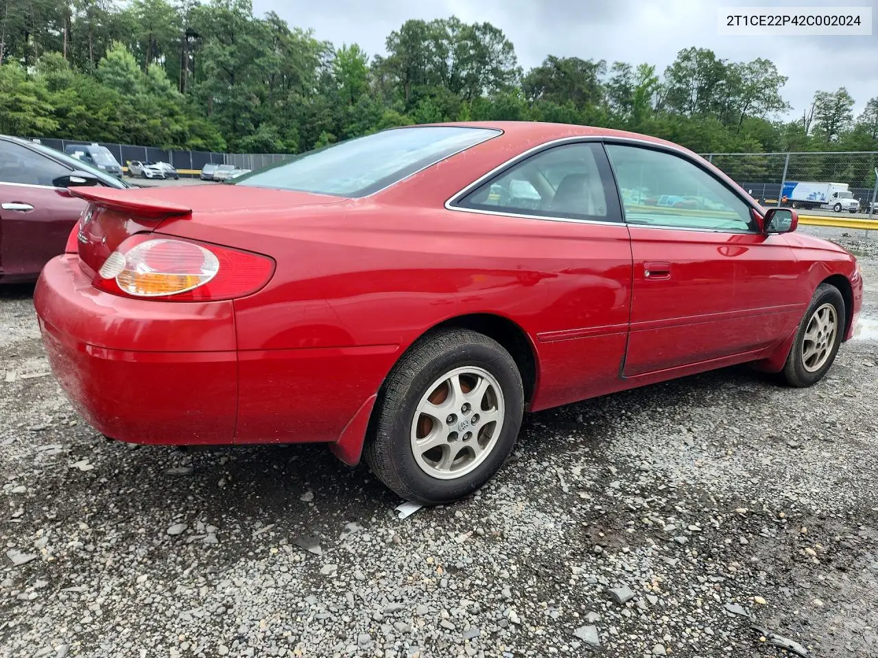 2002 Toyota Camry Solara Se VIN: 2T1CE22P42C002024 Lot: 60170886