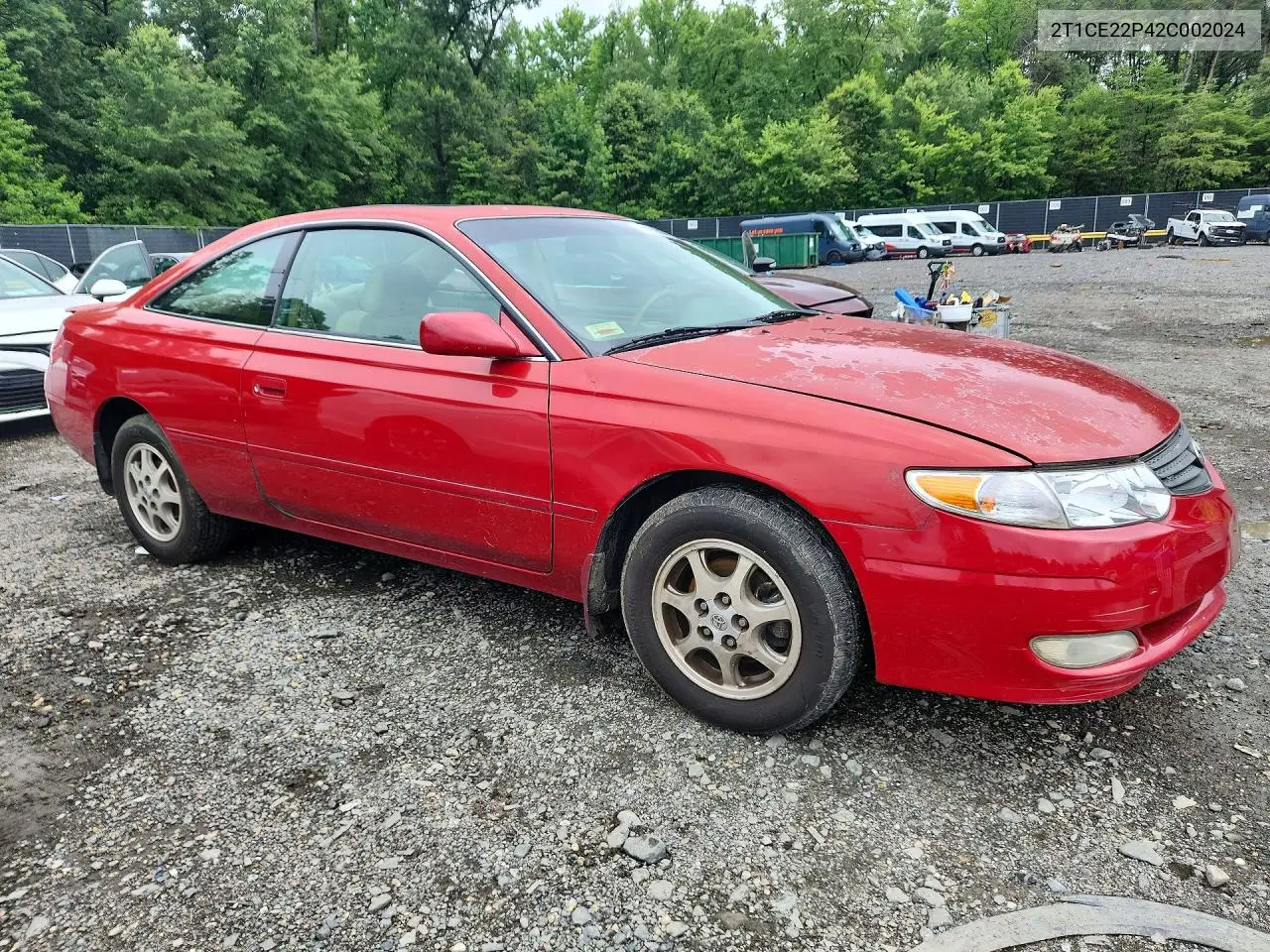 2002 Toyota Camry Solara Se VIN: 2T1CE22P42C002024 Lot: 60170886
