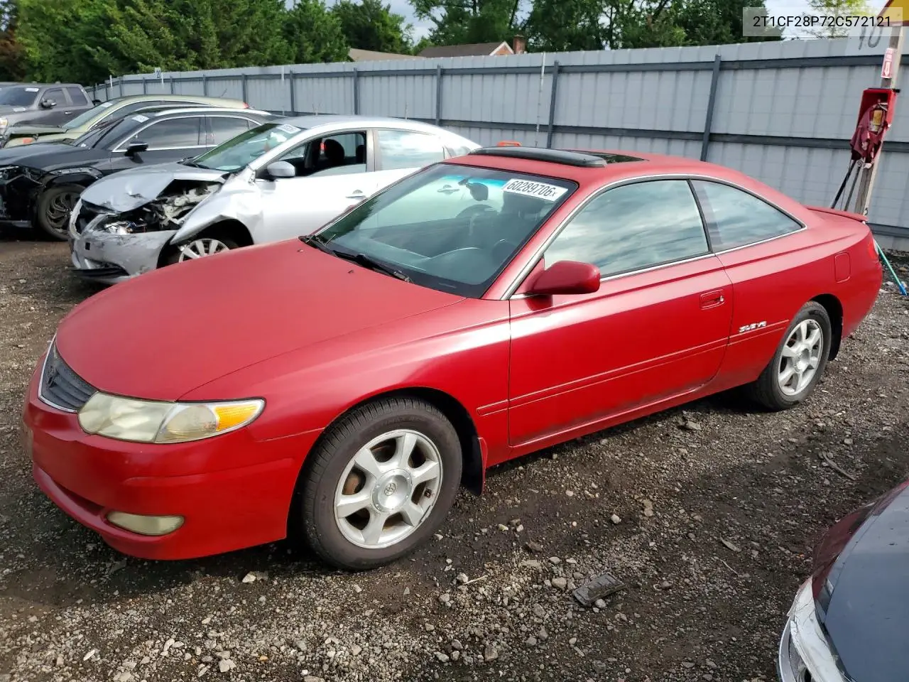 2002 Toyota Camry Solara Sle V6 VIN: 2T1CF28P72C572121 Lot: 60289706