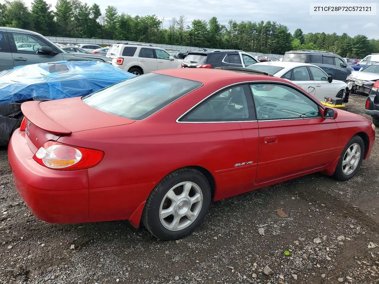 2002 Toyota Camry Solara Sle V6 VIN: 2T1CF28P72C572121 Lot: 60289706