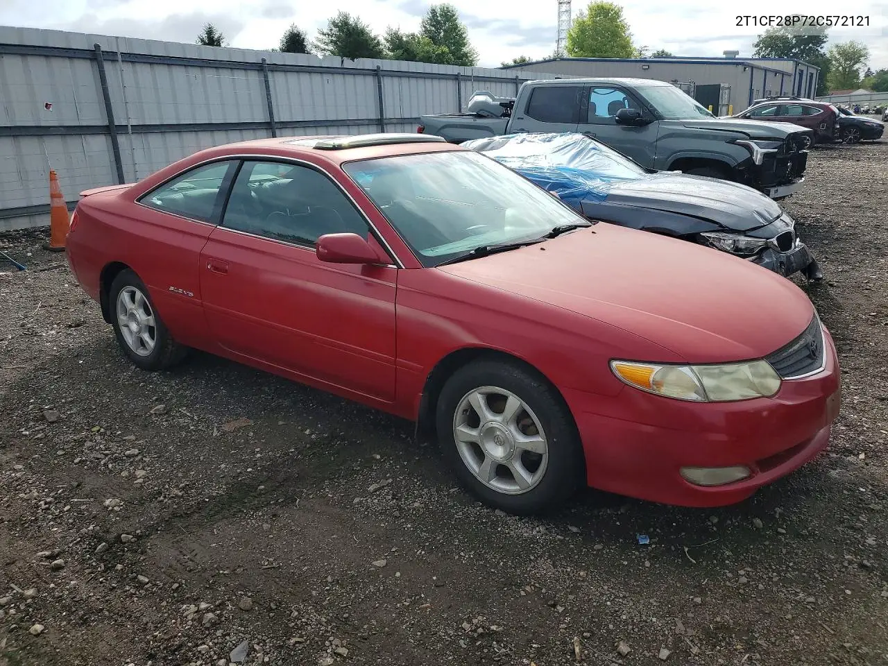 2002 Toyota Camry Solara Sle V6 VIN: 2T1CF28P72C572121 Lot: 60289706