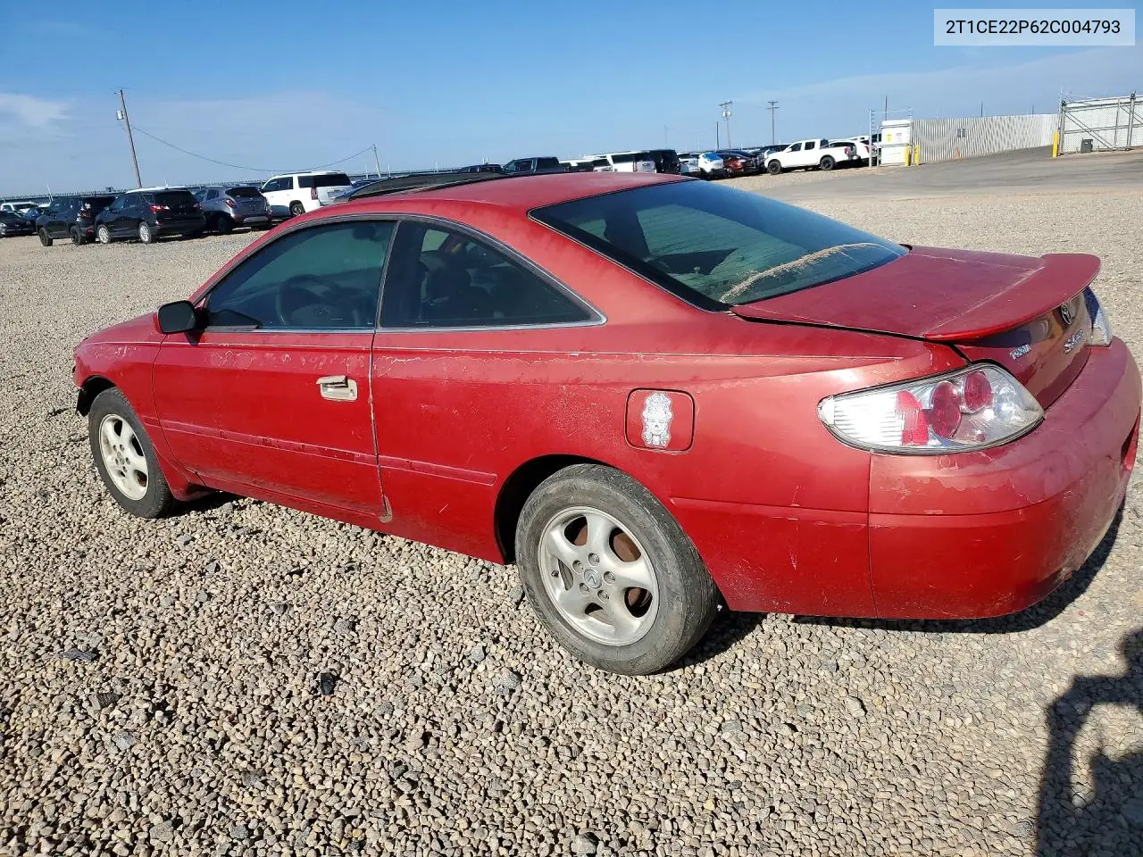 2002 Toyota Camry Solara Se VIN: 2T1CE22P62C004793 Lot: 61362636