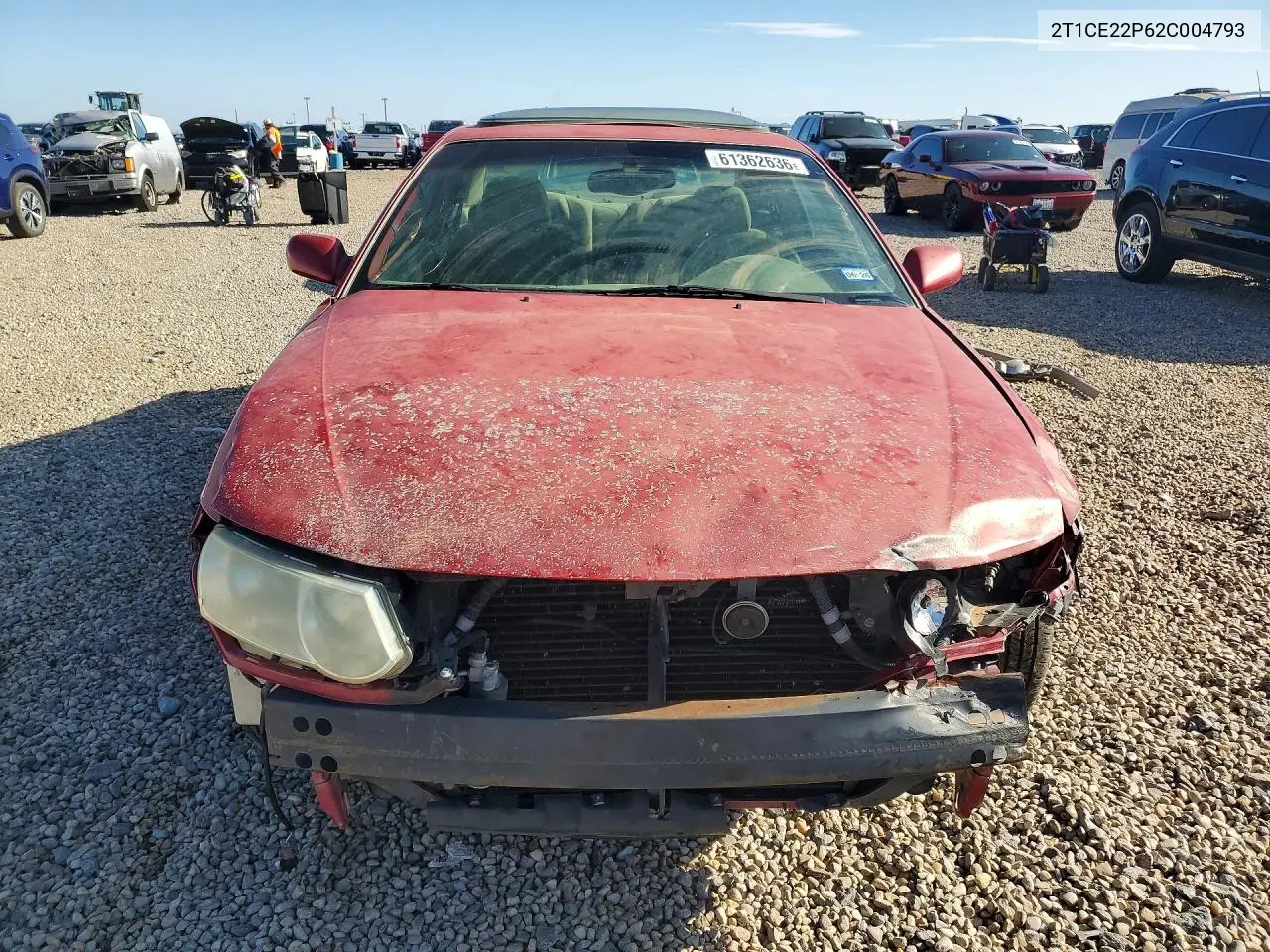 2002 Toyota Camry Solara Se VIN: 2T1CE22P62C004793 Lot: 61362636
