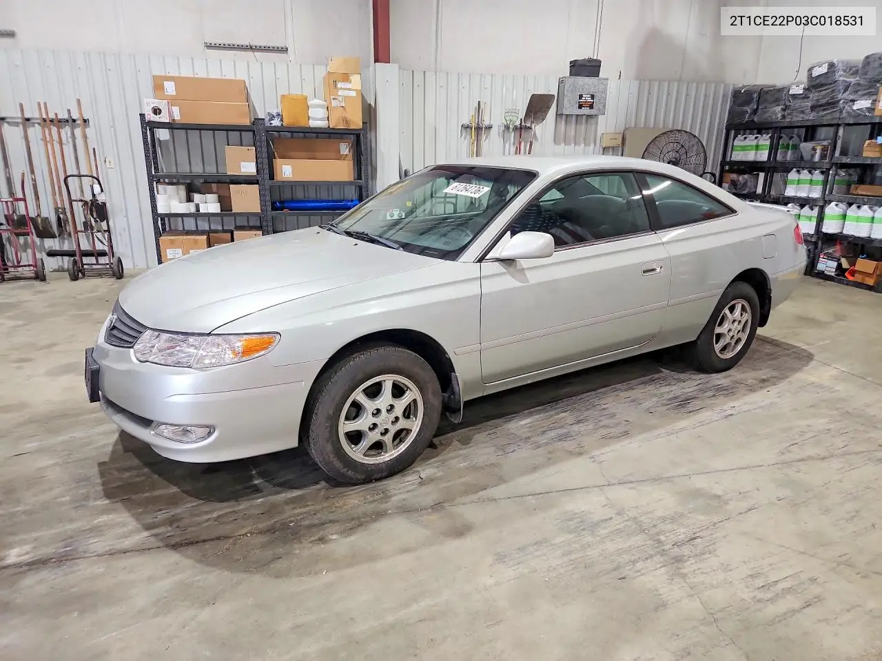2003 Toyota Camry Solara Se VIN: 2T1CE22P03C018531 Lot: 61264736