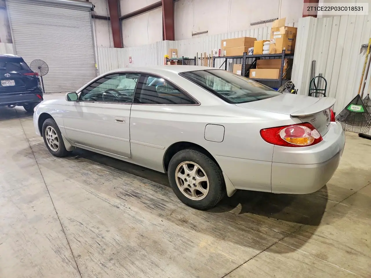 2003 Toyota Camry Solara Se VIN: 2T1CE22P03C018531 Lot: 61264736