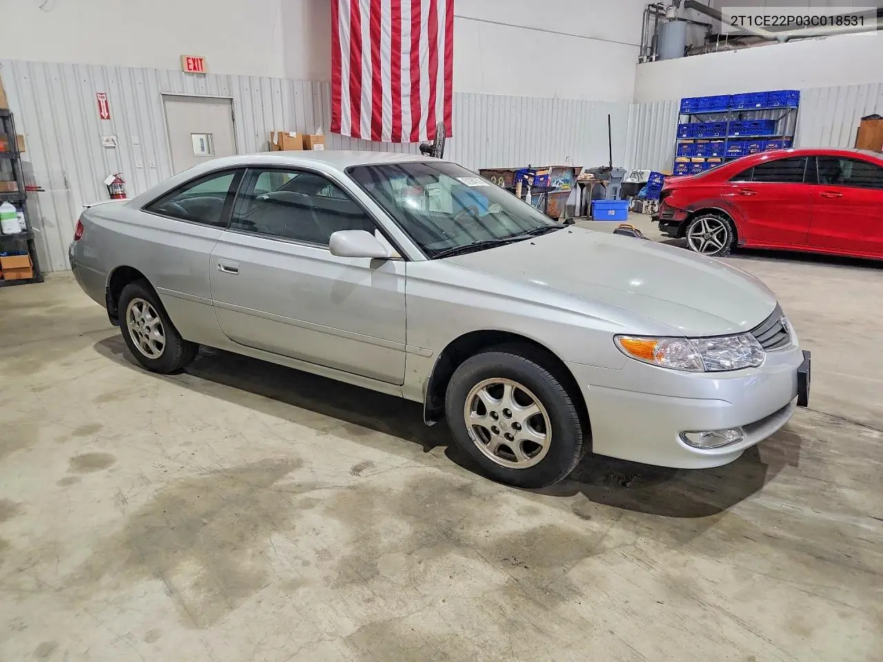 2003 Toyota Camry Solara Se VIN: 2T1CE22P03C018531 Lot: 61264736