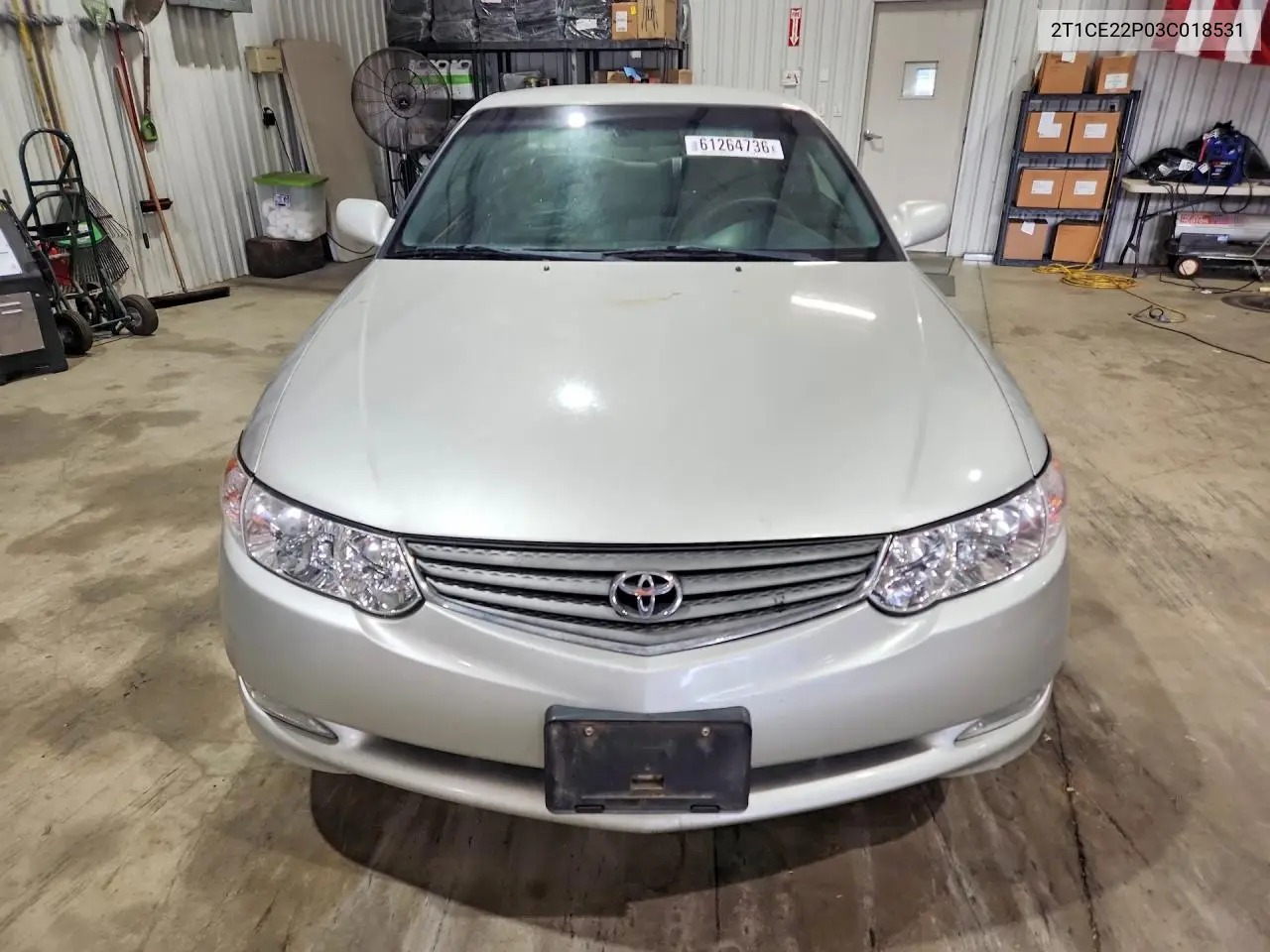 2003 Toyota Camry Solara Se VIN: 2T1CE22P03C018531 Lot: 61264736