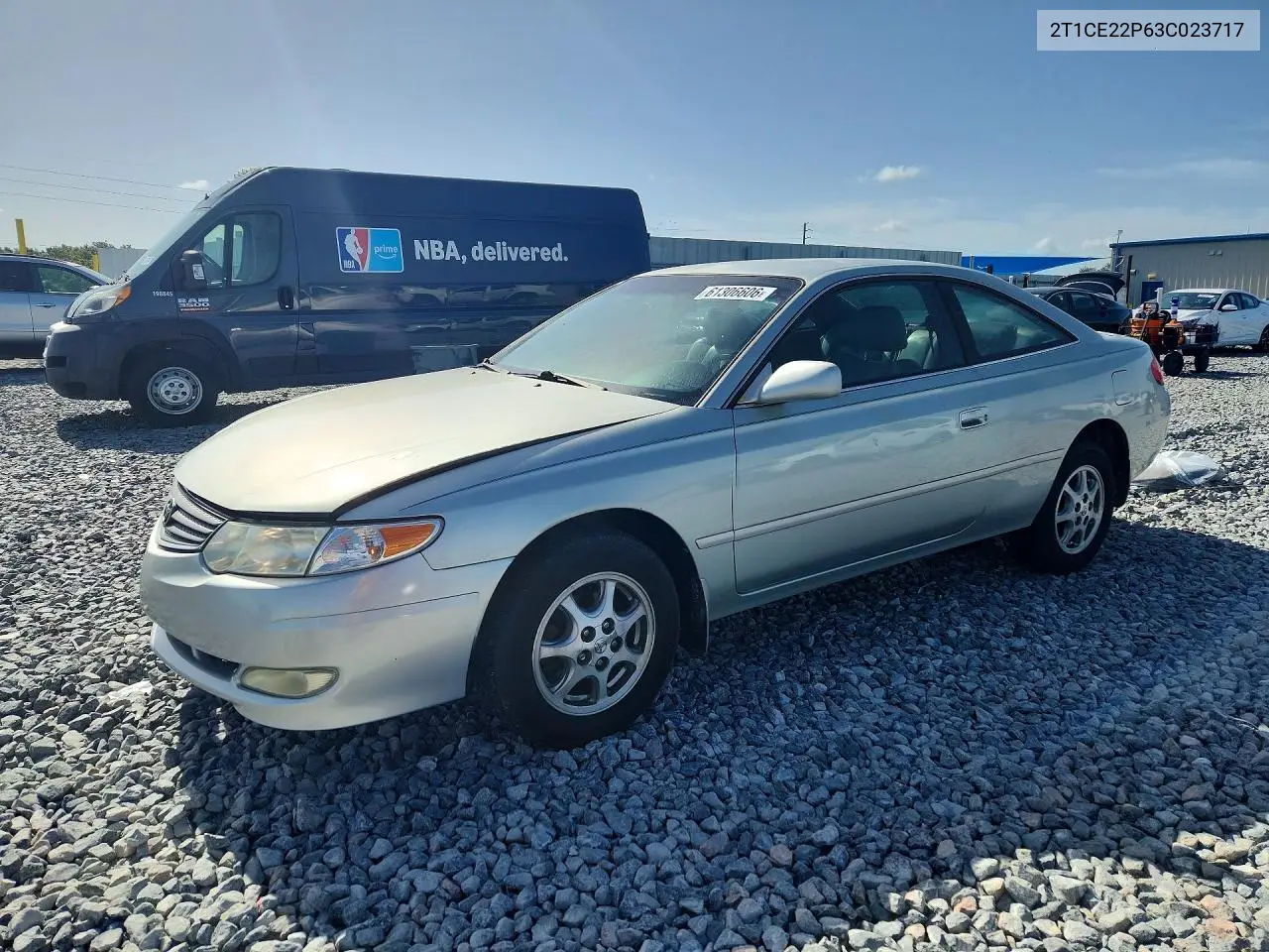 2003 Toyota Camry Solara Se VIN: 2T1CE22P63C023717 Lot: 61306606